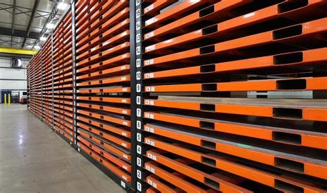 metal sheet rack|high density sheet metal storage.